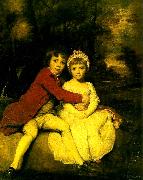 Sir Joshua Reynolds master parker and his sister, theresa France oil painting artist